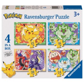 Ravensburger - Puzzle Pokemon 4 buc in cutie 12 16 20 24 piese Ravensburger - 1